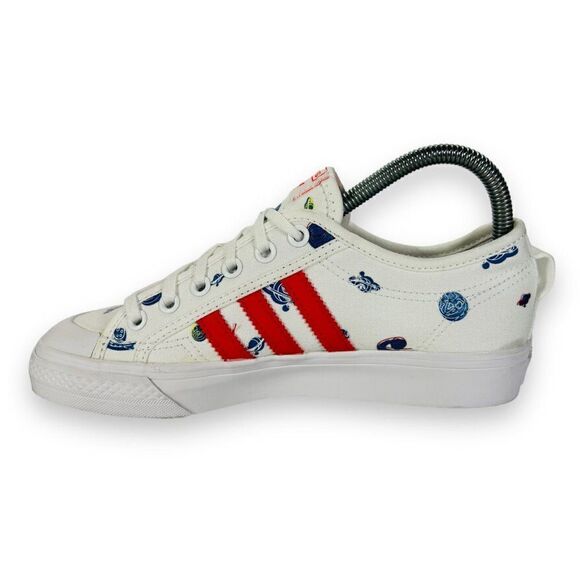 Adidas Nizza J 'Out Of This World - White' H01101 Youth 5 Women's 6 - Picture 6 of 11